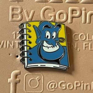 Disney Aladdin Genie Notebook Enamel Pin